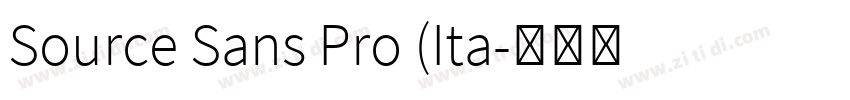 Source Sans Pro (Ita字体转换